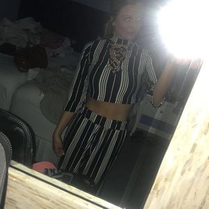 Matching Set with Bell Bottom Pants